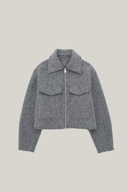 Klassische Bluse Kurze Jacke Damen