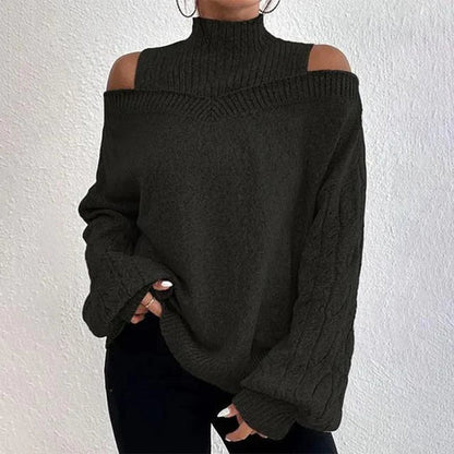 Elegantes Longsleeve Oberteil mit Offener Schulter