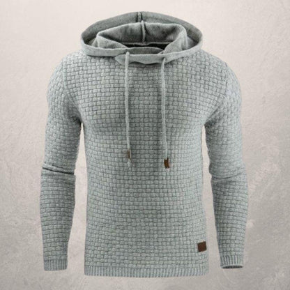 Stylischer Kapuzenpullover Slim Fit Strickmuster