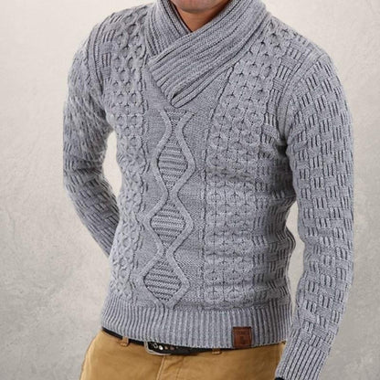 Warme Wollpullover Kabelstrick Wintermode