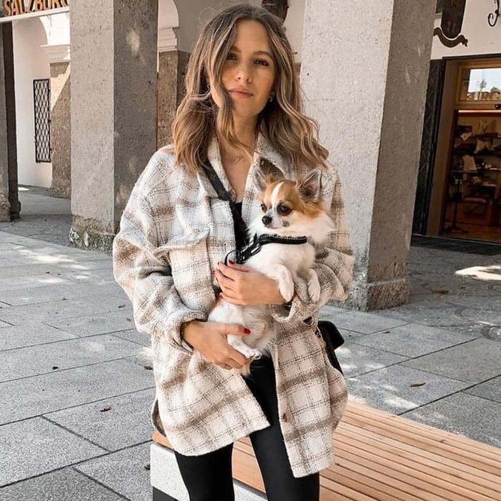 Große Shirtjacke Bequem Oversized mit Knöpfen