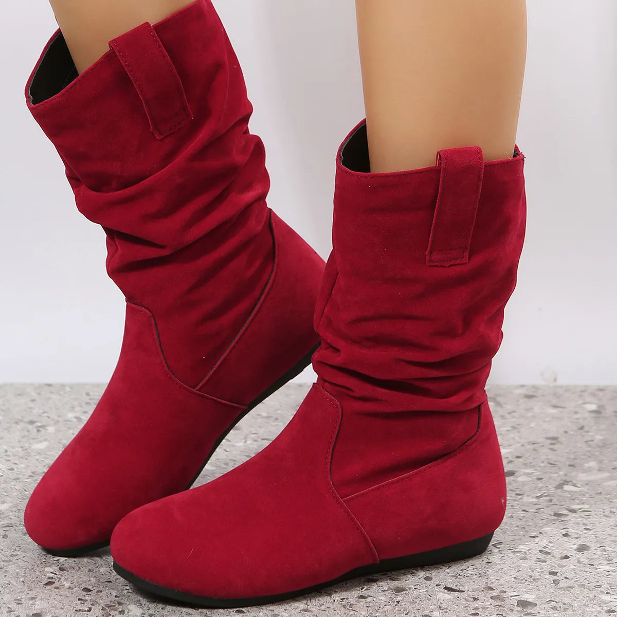 Warmes Winterstiefel Runde Zehen Plattform