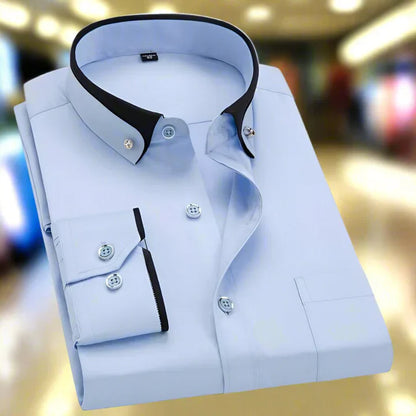 Elegantes Langarmhemd Herren Klassik