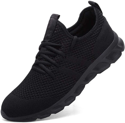 Damen Sportschuhe Strick Optik Schnürsenkel