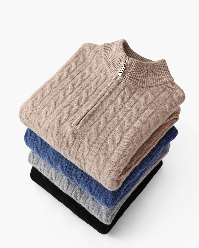 Damenschal Pulli Halbreißverschluss - IdealeKleiden