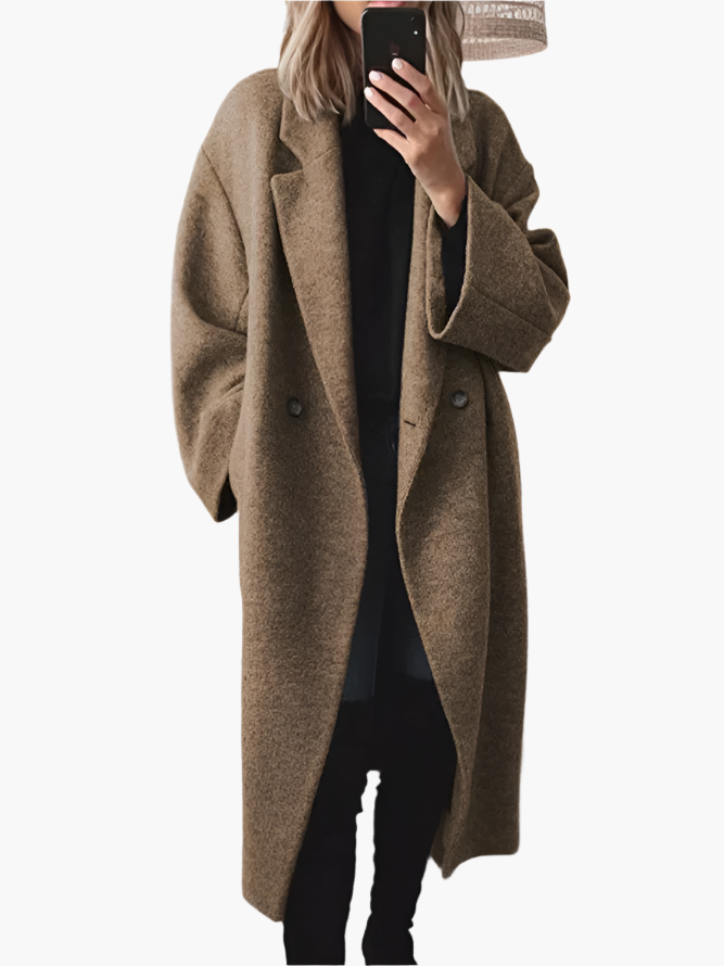 Damen Mantel Elegant Oversized Stil