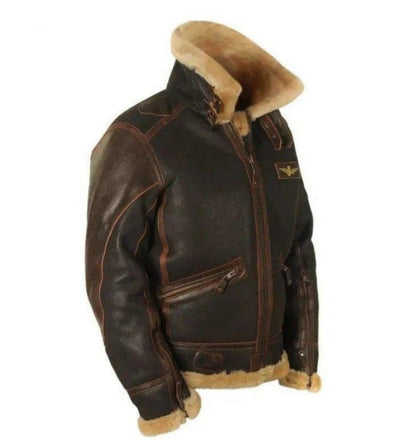 Elegante Fliegerjacke Herren Winterjacke Stilvoll - IdealeKleiden