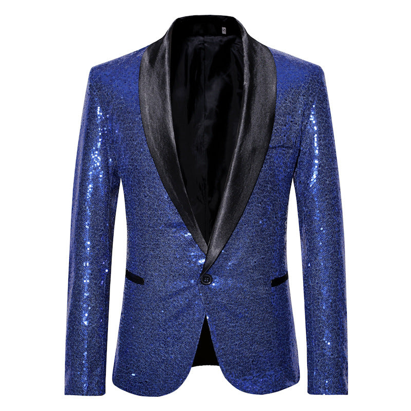 Eleganter Pailletten Blazer Herren Abendgarderobe