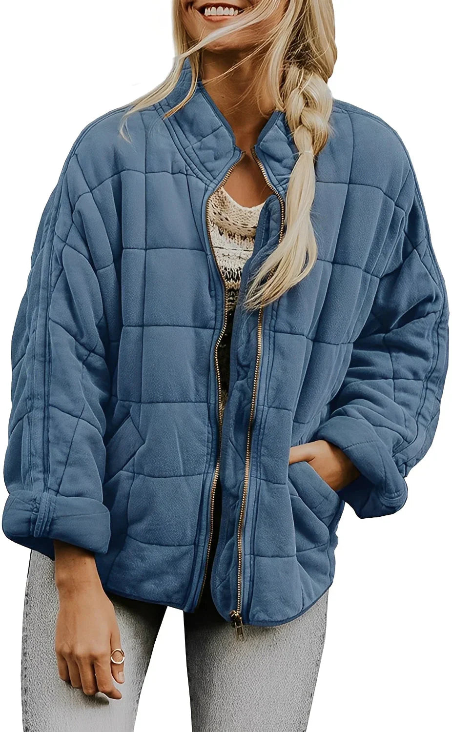 Dicke Oversize Damenjacke Großformat