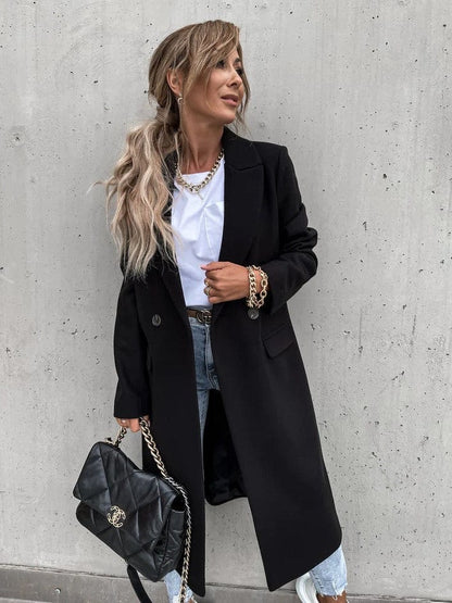 Lange Daunenjacke Zeitlos Elegant Winterjacke für Damen