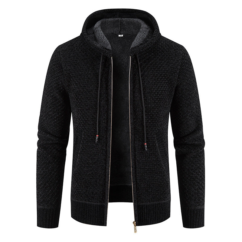 Modischer Herren-Cardigan Kapuze