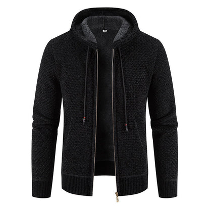 Modischer Herren-Cardigan Kapuze