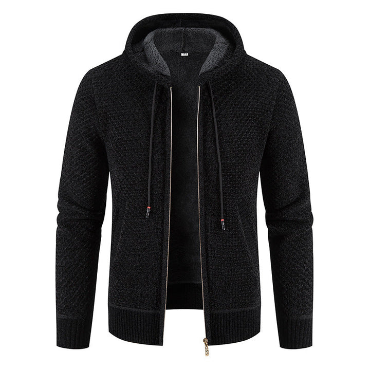 Modischer Herren-Cardigan Kapuze