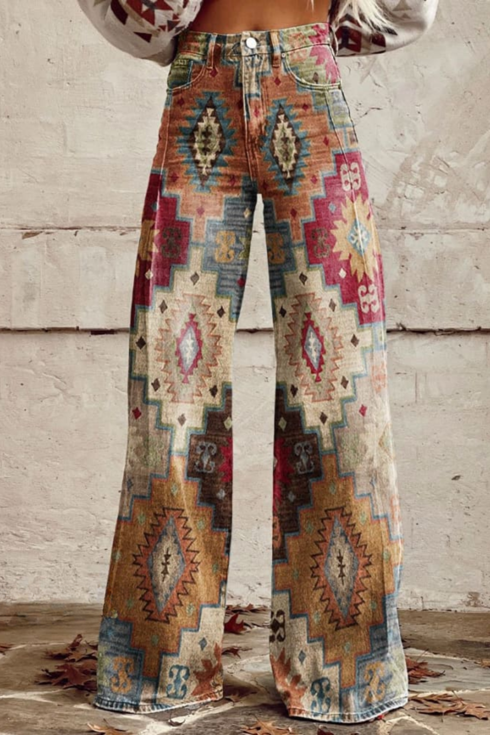 Frauen Jeans Boho Chic Stilvolle Hose