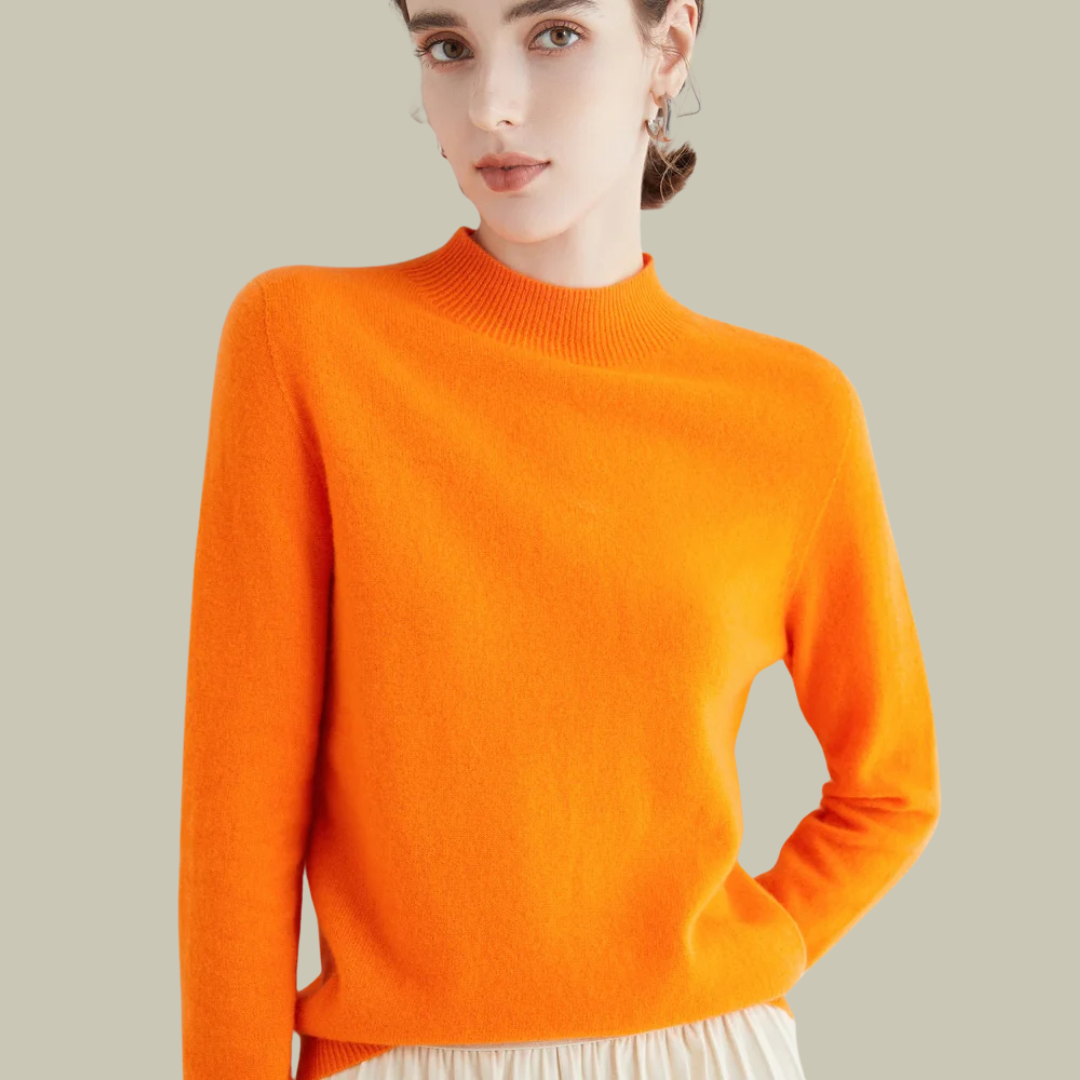 Damen Merinowolle Pullover Warm Winter