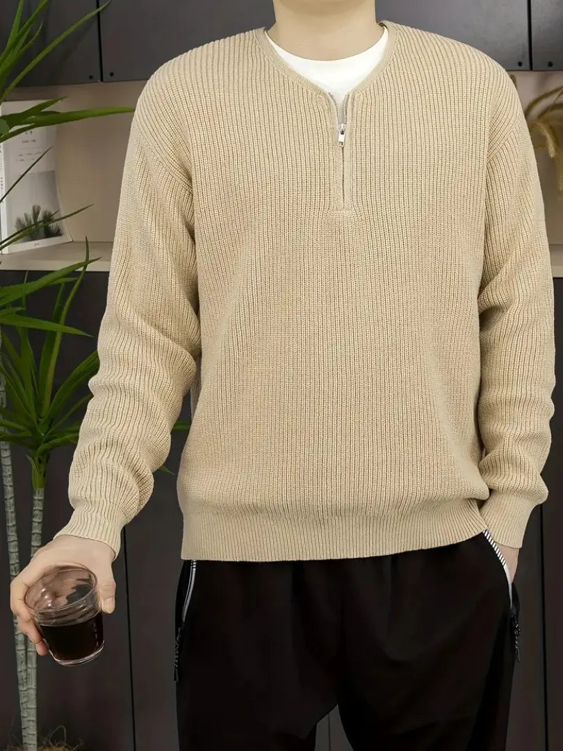 Stilvoller Streifenpullover Herren