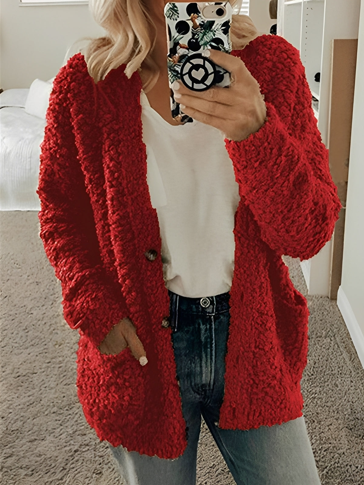 Bequemer Damen Cardigan Lässig Chic - IdealeKleiden