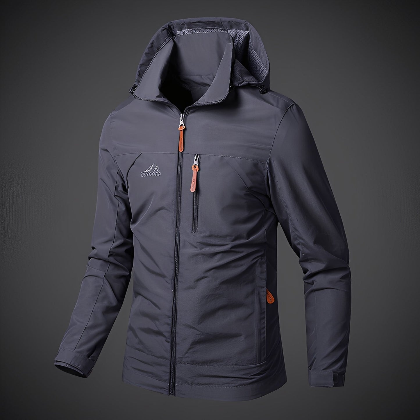 Wasserdichte Herrenjacke Kapuzenparka Sportlich