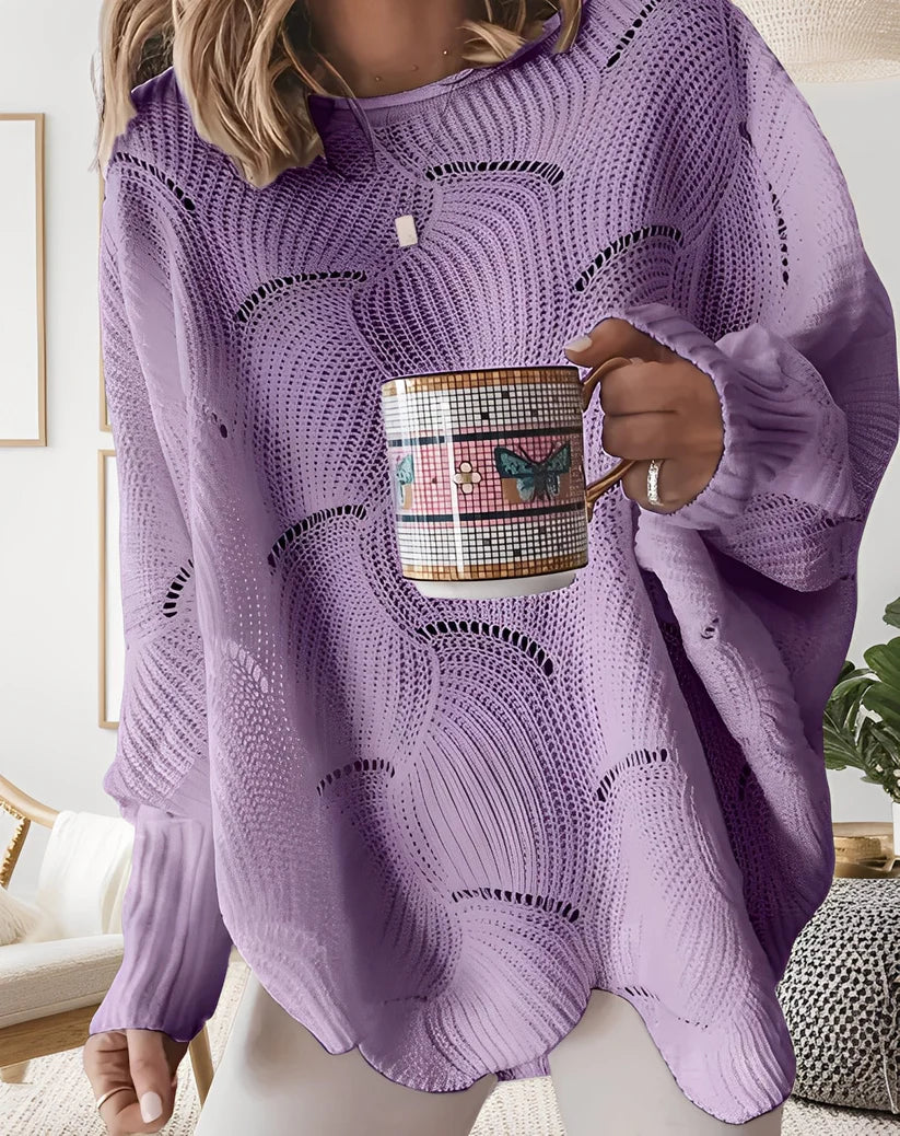 Stylischer V-Ausschnitt Pullover für Damen