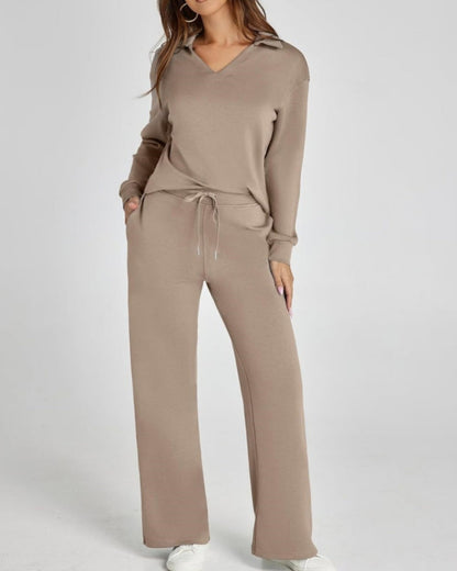 Elegantes 2-Teiliges Kleid Set Damen
