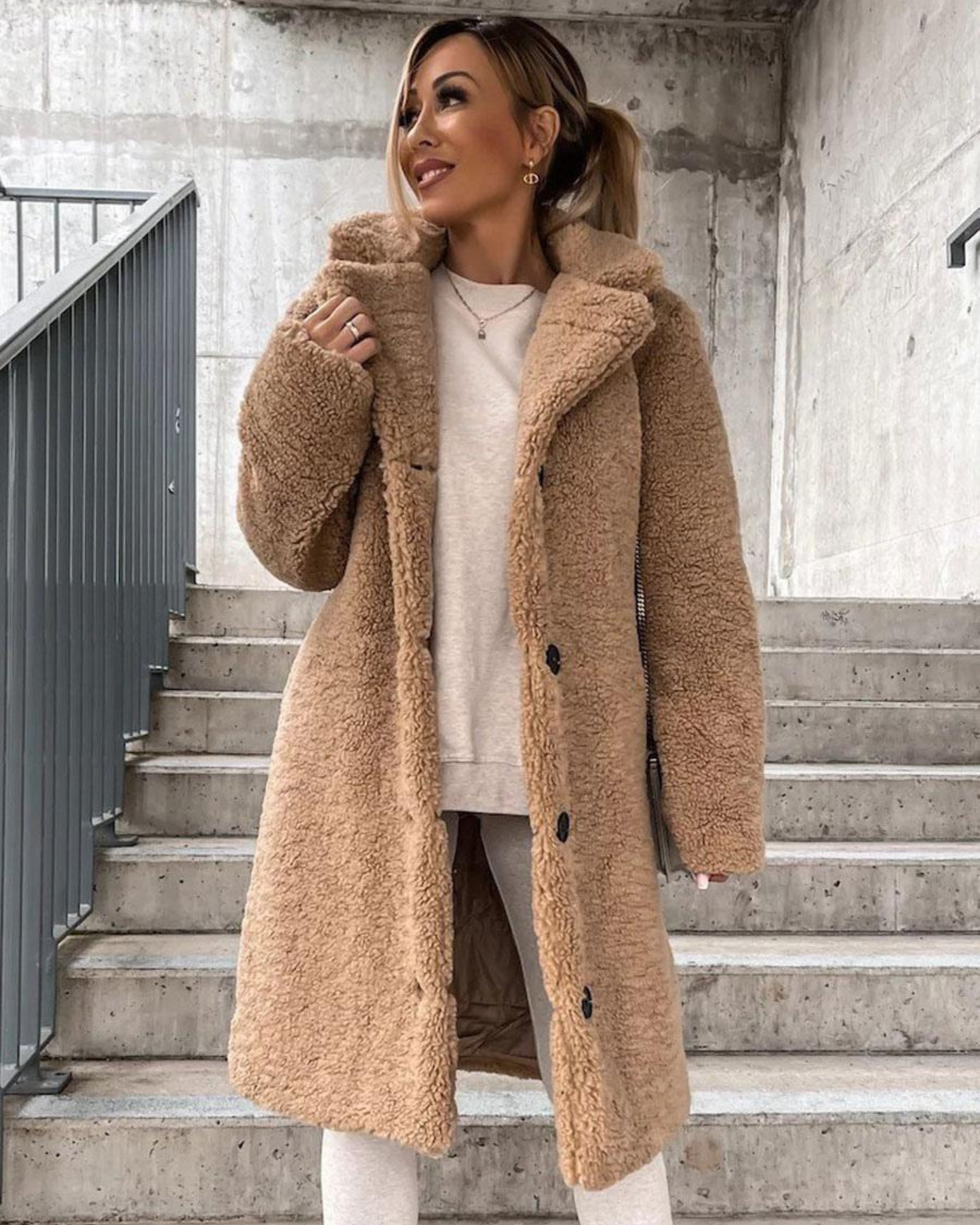 Weicher Teddy Mantel Supersoft Qualität