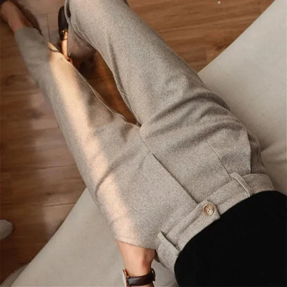 Herren Slim Fit Frühjahr Hose Knöchellang