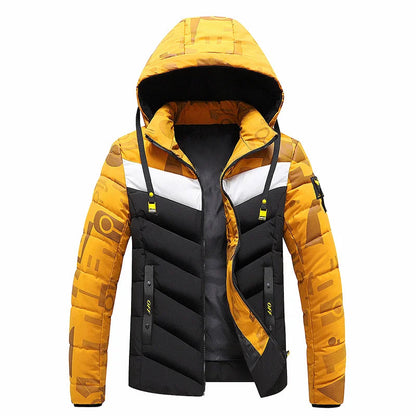 Herren Winterjacke Warm Daunenfüllung