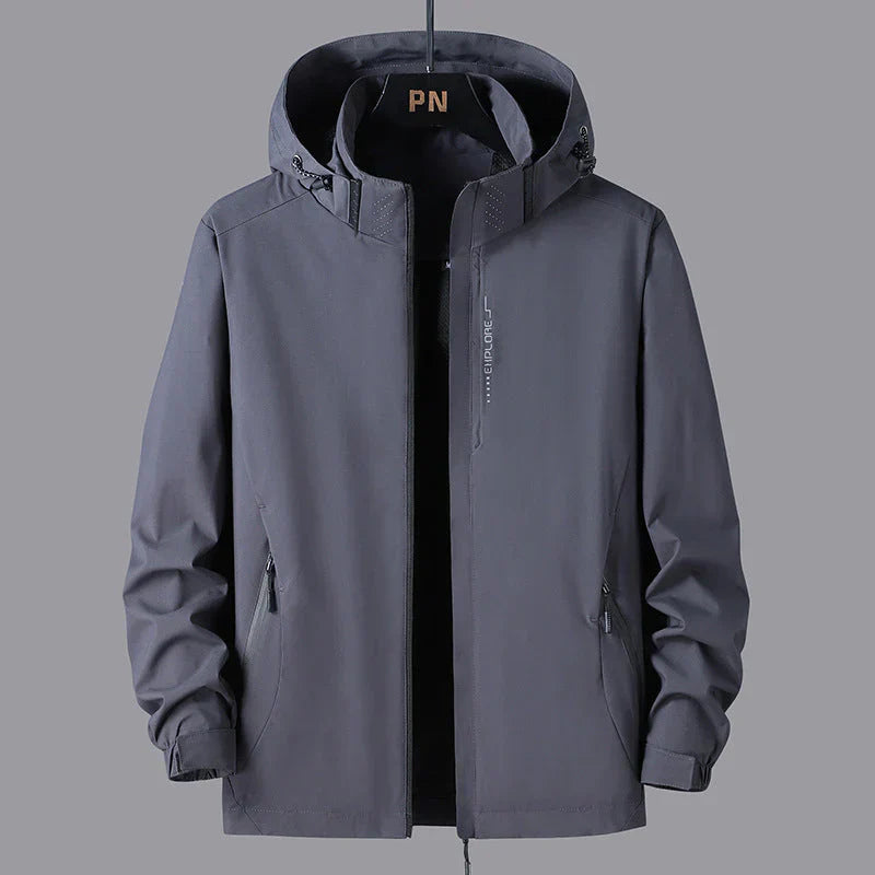 Stylische Unisex-Regenjacke mit Kapuze