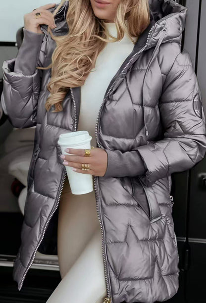 Elegante Daunenjacke Damen Winter
