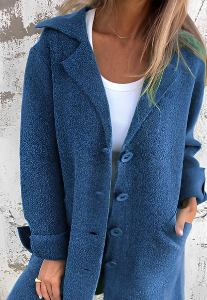 Langer Frauen Strickmantel Bequem
