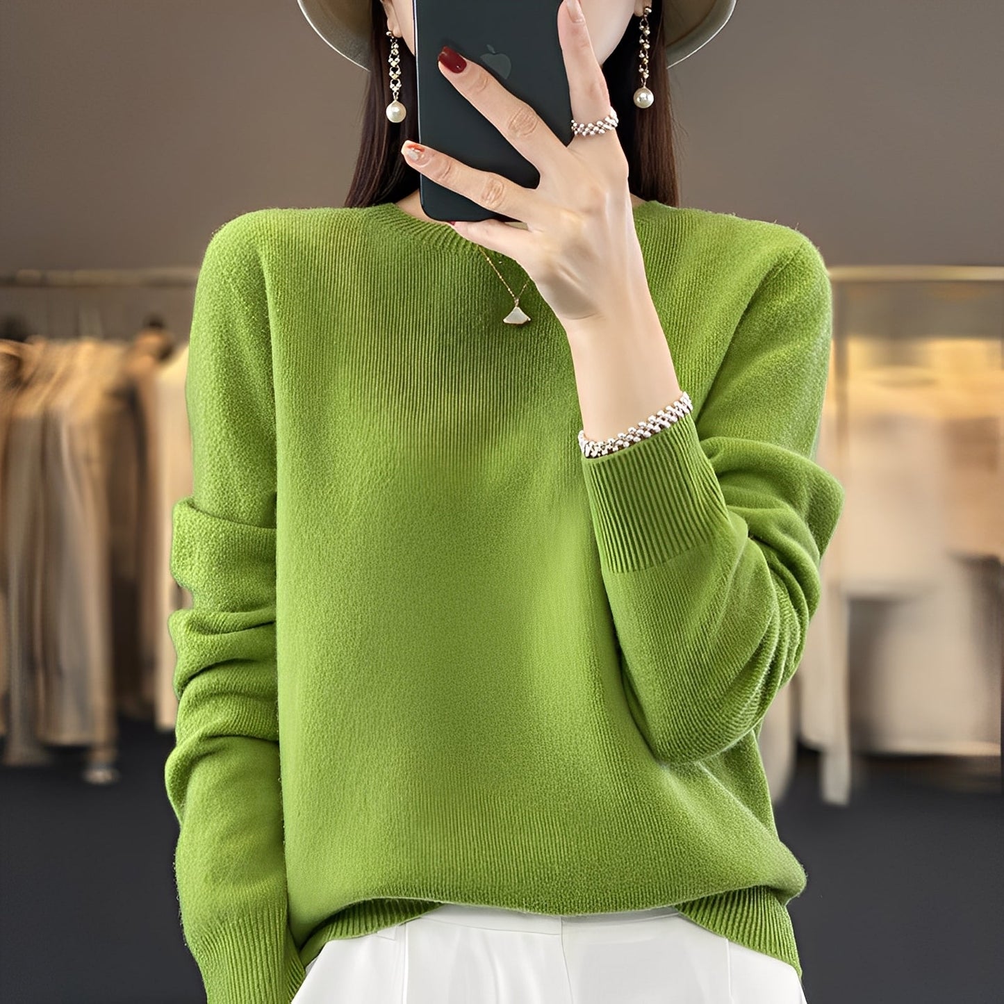 Stilvoller Damen Kaschmir Pullover Eleganz
