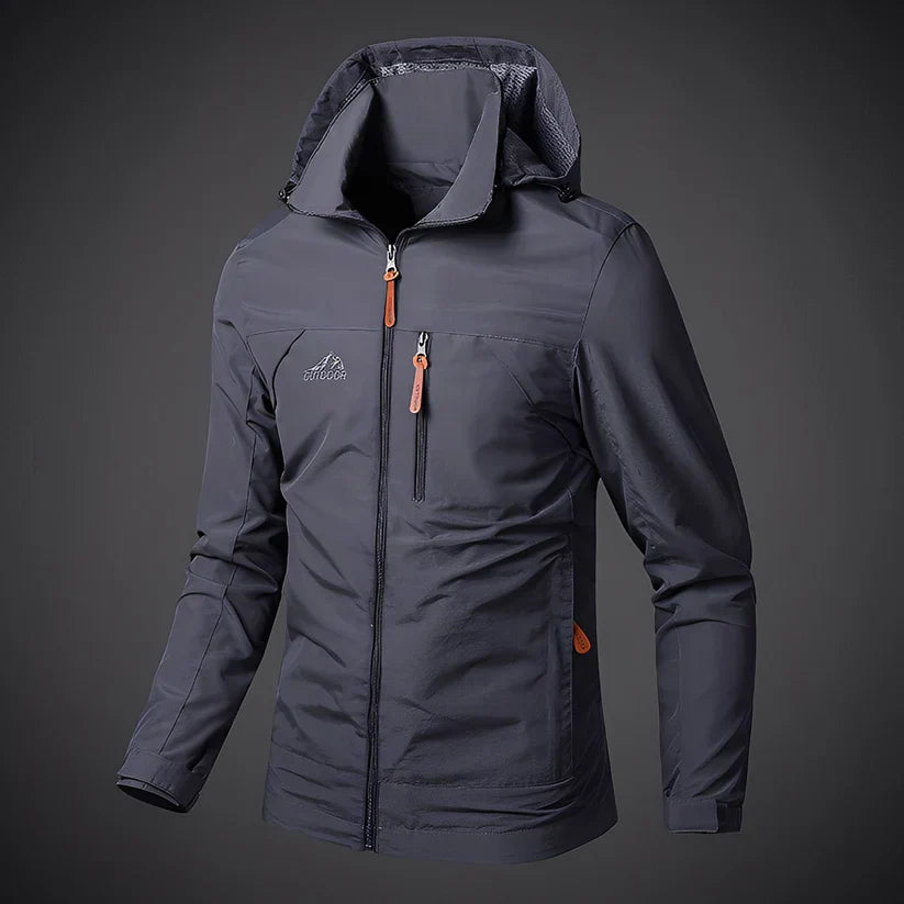 Herren Freizeitjacke Mit Kapuze Sportlich