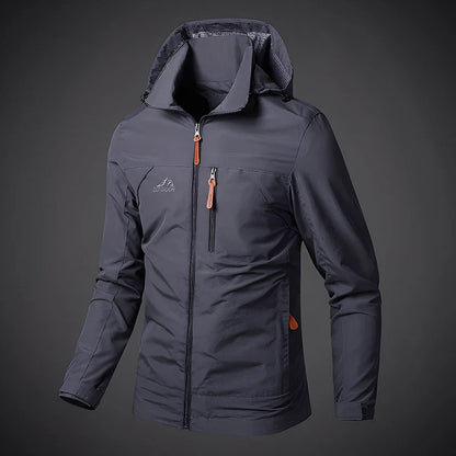 Herren Freizeitjacke Mit Kapuze Sportlich