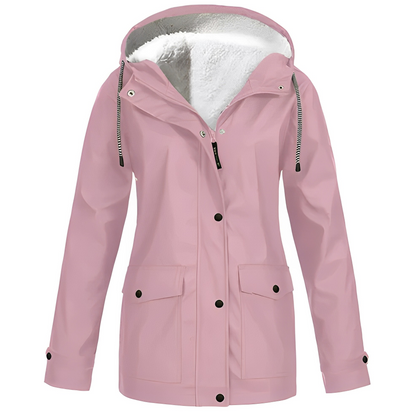 Warmes Winterkleid Damen Fleece Mantel Outdoor - IdealeKleiden