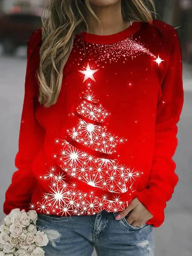 Weihnachtspullover Weich Strick Unisex Winter