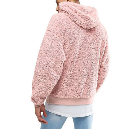 Herren Fleece Hoodie Warm Bequem Ideal