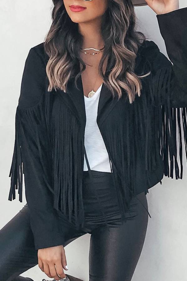 Trendige Cropped Jacke Damen Tango Stil