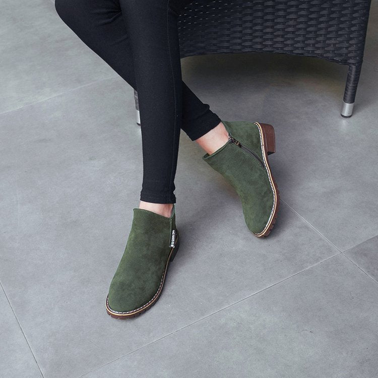 Damen Ankle Boots Weiches Leder Hochzeit Schuhe - IdealeKleiden