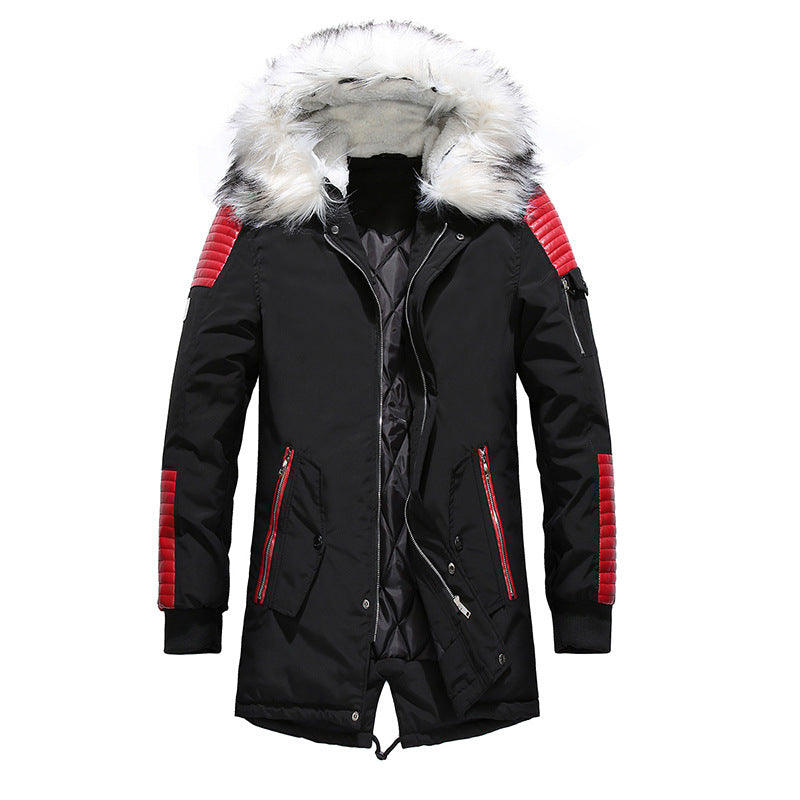 Herren Winterparka Mit Abnehmbarem Fellkragen