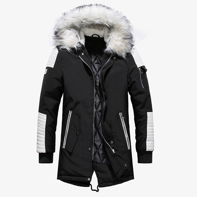 Herren Winterparka Mit Abnehmbarem Fellkragen