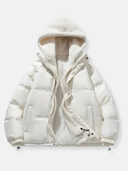 Warme Winterjacke Damen Reißverschluss Soft