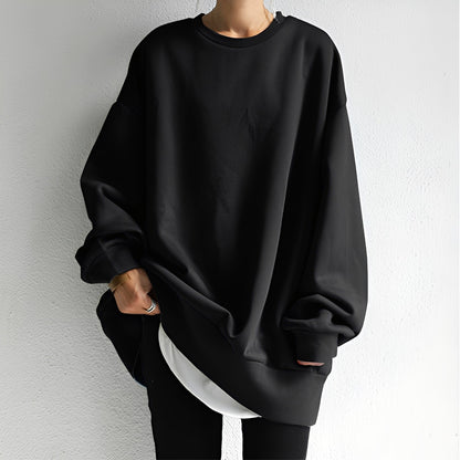Damen Pullover Locker Schultern Bequem