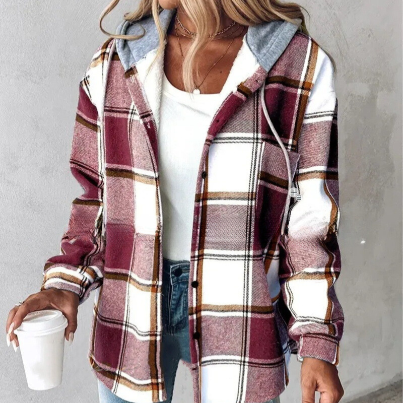 Stylische Strickjacke Mit Kapuze