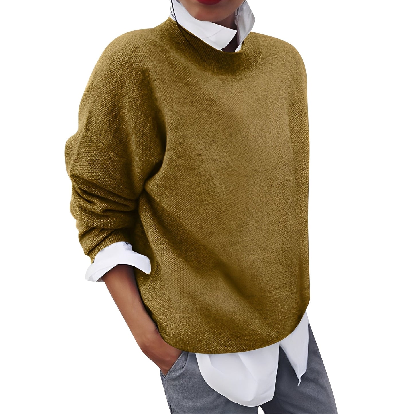 Bequemer Damenpullover Entspanntes Design