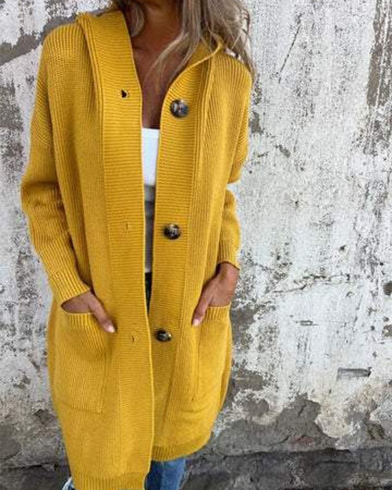 Kapuzenjacke Damen Modern mit Taschen