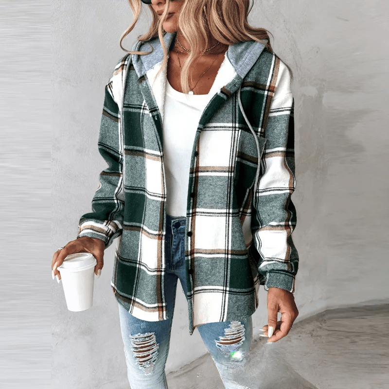 Stylische Strickjacke Mit Kapuze