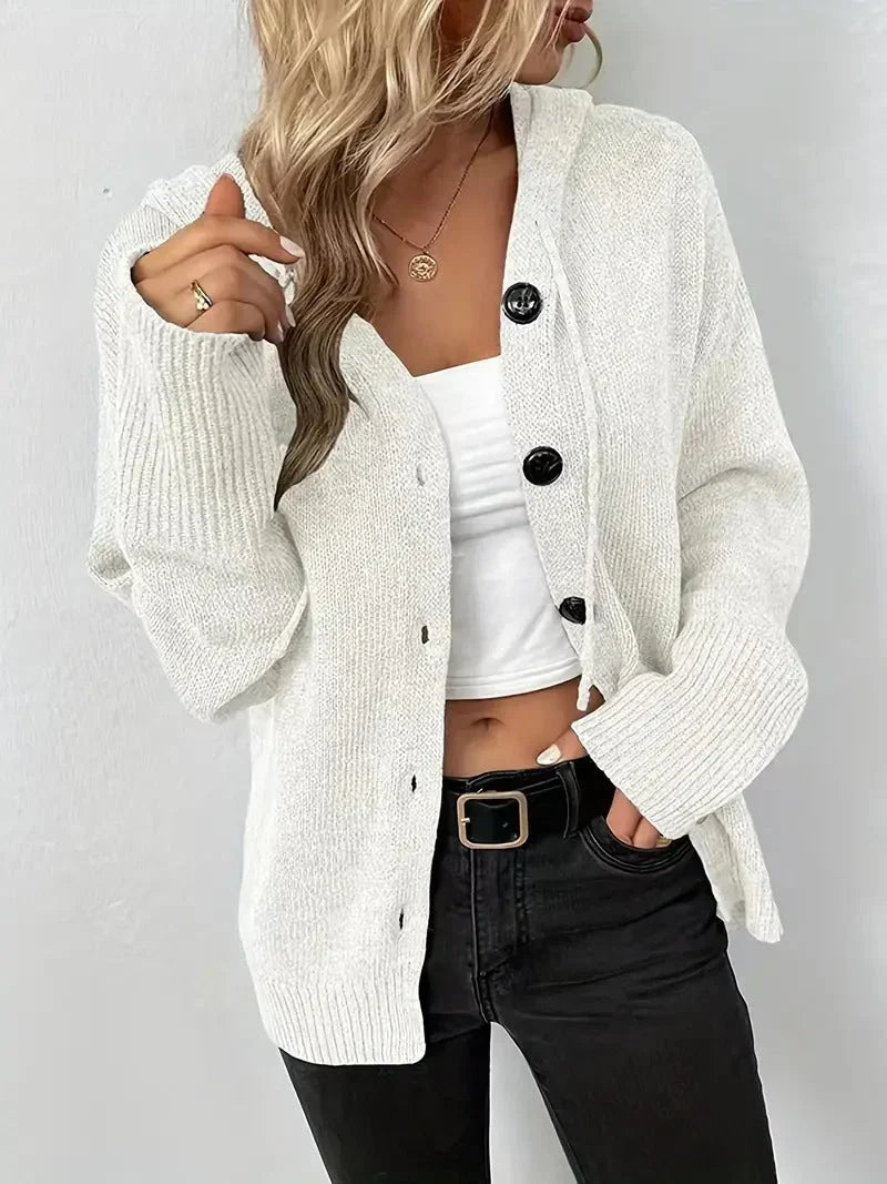 Damen Kapuzenpulli Modern Warm - IdealeKleiden