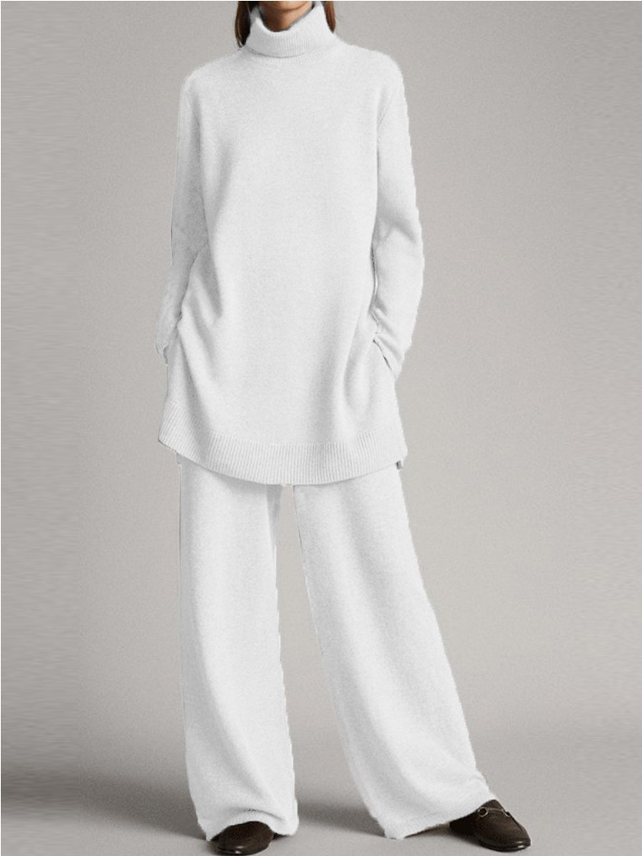 Damen Pullover und Hosen Set Weich und Bequem