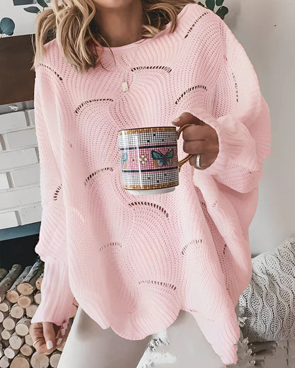 Stylischer V-Ausschnitt Pullover für Damen