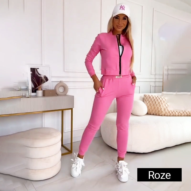 Luxus Fitness Outfit 3-Teil Satz